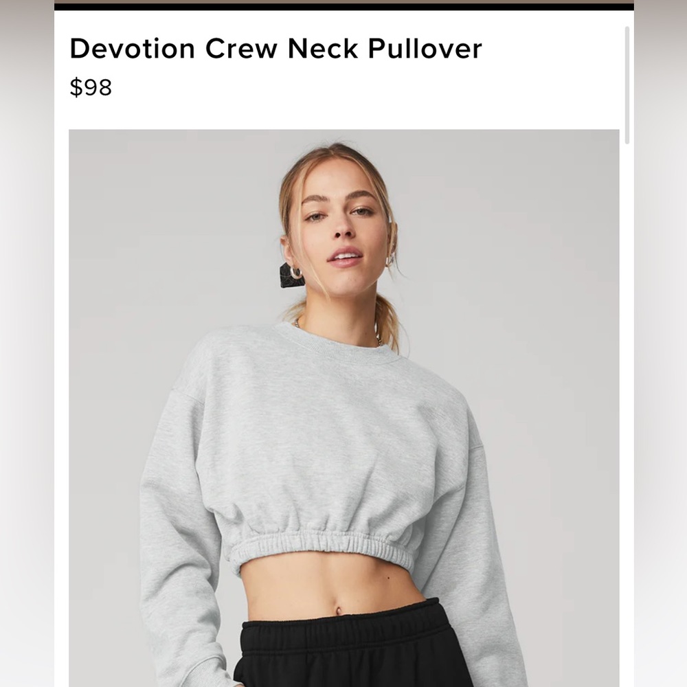 Alo Yoga Devotion Crew Neck Pullover